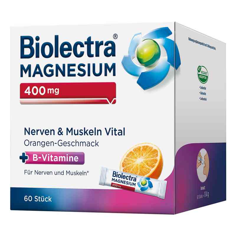 Biolectra Magnesium 400 mg Nerven & Muskeln Vital 60 stk von HERMES Arzneimittel GmbH PZN 19150883