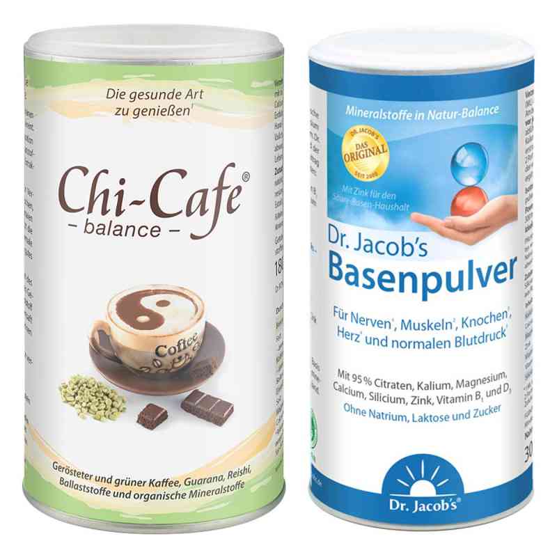 Chi-Cafe balance Wellness + Dr. Jacob's Basenpulver Original 1 Pck von Dr. Jacob's Medical GmbH PZN 08102688