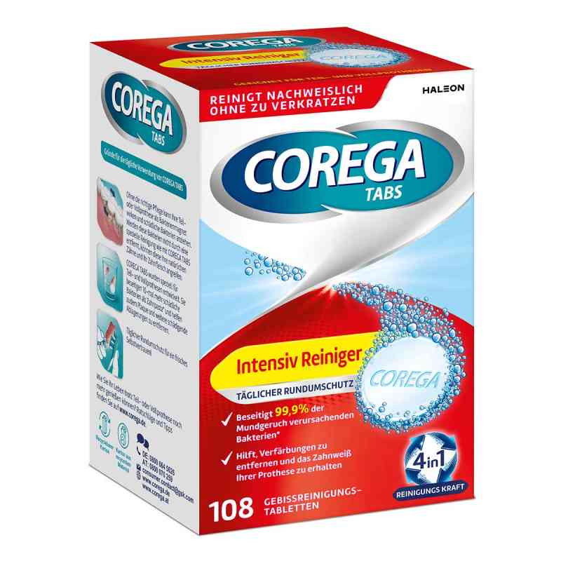 Corega Tabs Intensiv Reiniger 108 stk von GlaxoSmithKline Consumer Healthcare PZN 18761662