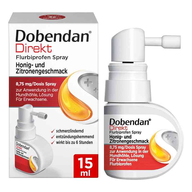 Dobendan® Direkt Spray bei starken Halsschmerzen 15 ml von Reckitt Benckiser Deutschland GmbH PZN 16502620