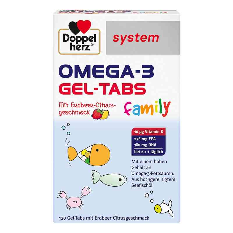 Doppelherz Omega-3 Gel-tabs Family Erdb.cit.system 120 stk von Queisser Pharma GmbH & Co. KG PZN 19155834