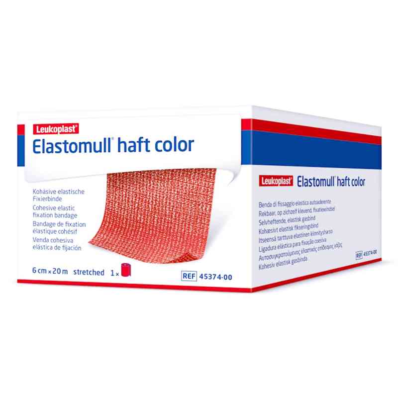 Elastomull haft color 8 cmx20 m Fixierbinde rot 1 stk von BSN medical GmbH PZN 01412584