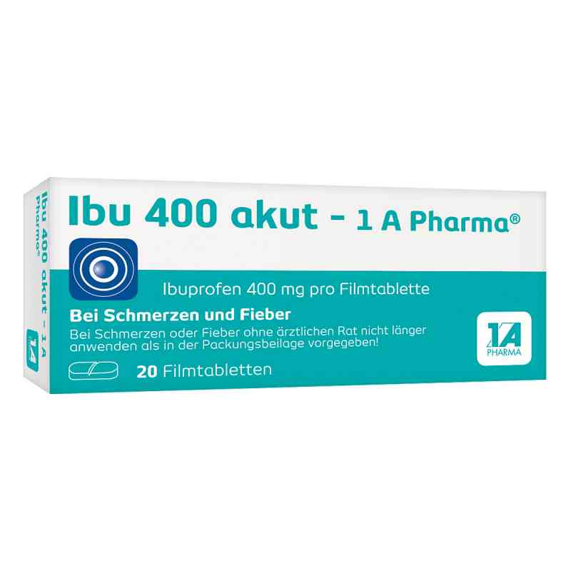 Ibu 400 akut 1 A Pharma® - Das Ibuprofen gegen den Schmerz 20 stk von 1 A Pharma GmbH PZN 02013219