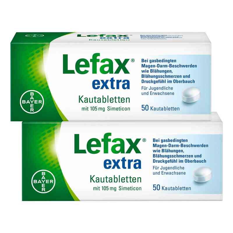 Lefax Extra Kautabletten 2x50 stk von Bayer Vital GmbH PZN 08102964