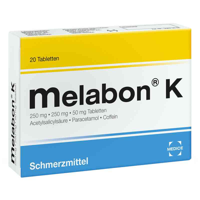 Melabon K bei Kopfschmerzen und Zahnschmerzen 20 stk von MEDICE Arzneimittel Pütter GmbH&Co.KG PZN 04566980