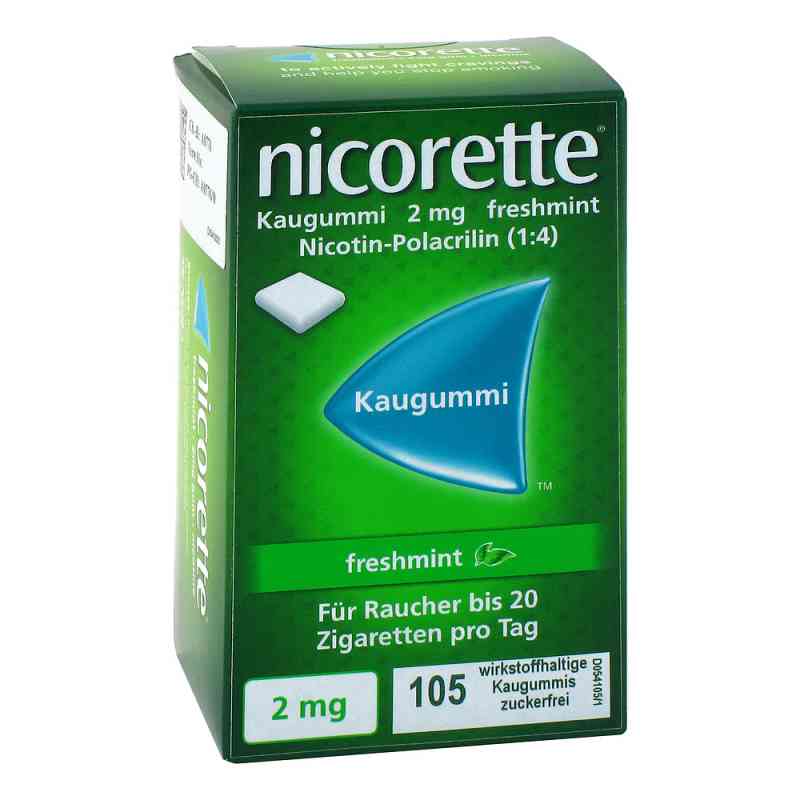 Nicorette 2mg freshmint 105 stk von Pharma Gerke Arzneimittelvertriebs GmbH PZN 07274812