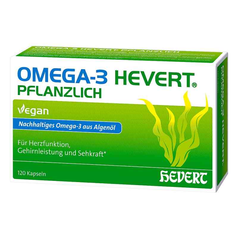 Omega-3 Hevert Pflanzlich Weichkapseln 120 stk von Hevert-Arzneimittel GmbH & Co. KG PZN 19054205