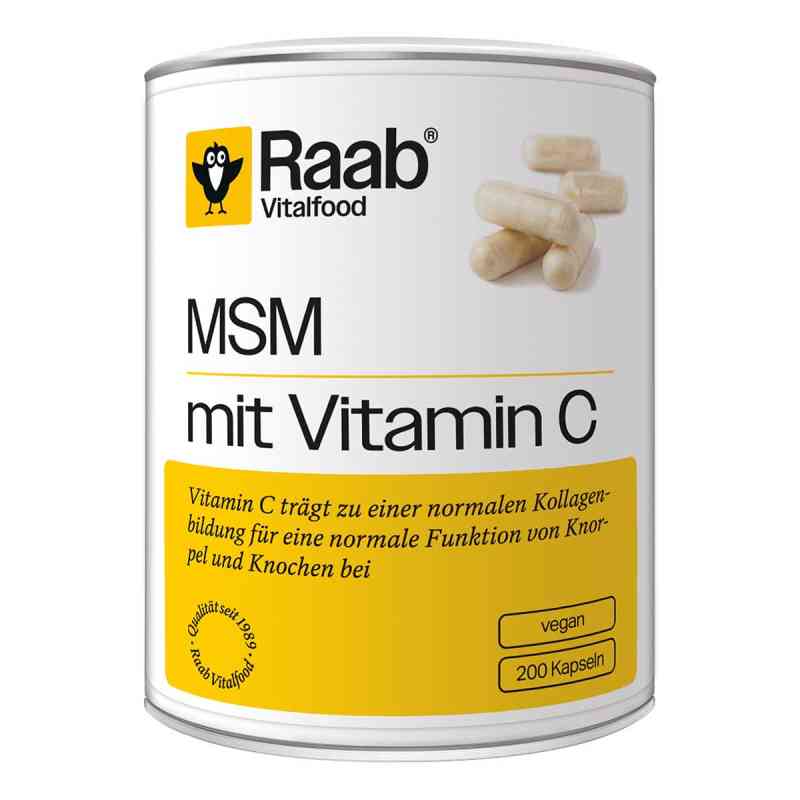 Raab Vitalfood MSM mit Vitamin C Kapseln 200 stk von Raab Vitalfood GmbH PZN 19304553