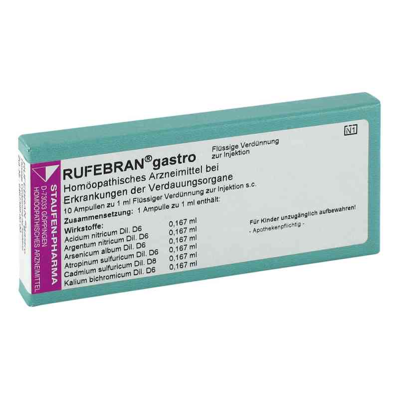 Rufebran gastro Ampullen 10 stk von COMBUSTIN Pharmazeutische Präparate GmbH PZN 03799245