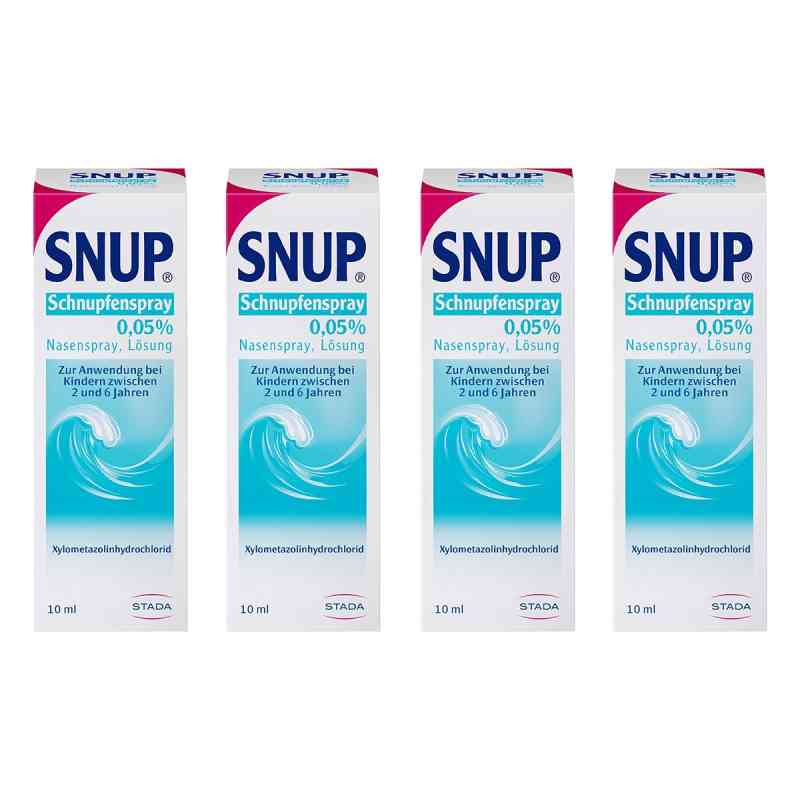 SNUP Nasen- & Schnupfenspray 0,05% mit Meerwasser 4x10 ml von STADA Consumer Health Deutschland GmbH PZN 08102767