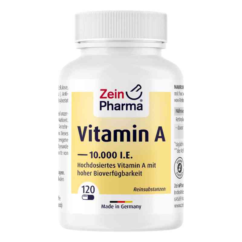 Vitamin A 10.000 I.e. Retinylacetat Kapseln zeinpharma 120 stk von ZeinPharma Germany GmbH PZN 19371532