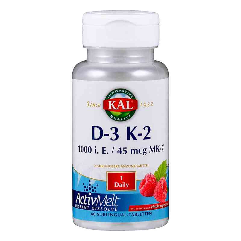 Vitamin D3 K2 1000 I.e./45 [my]g Activmelt Lutscht 60 stk von Supplementa GmbH PZN 16863312