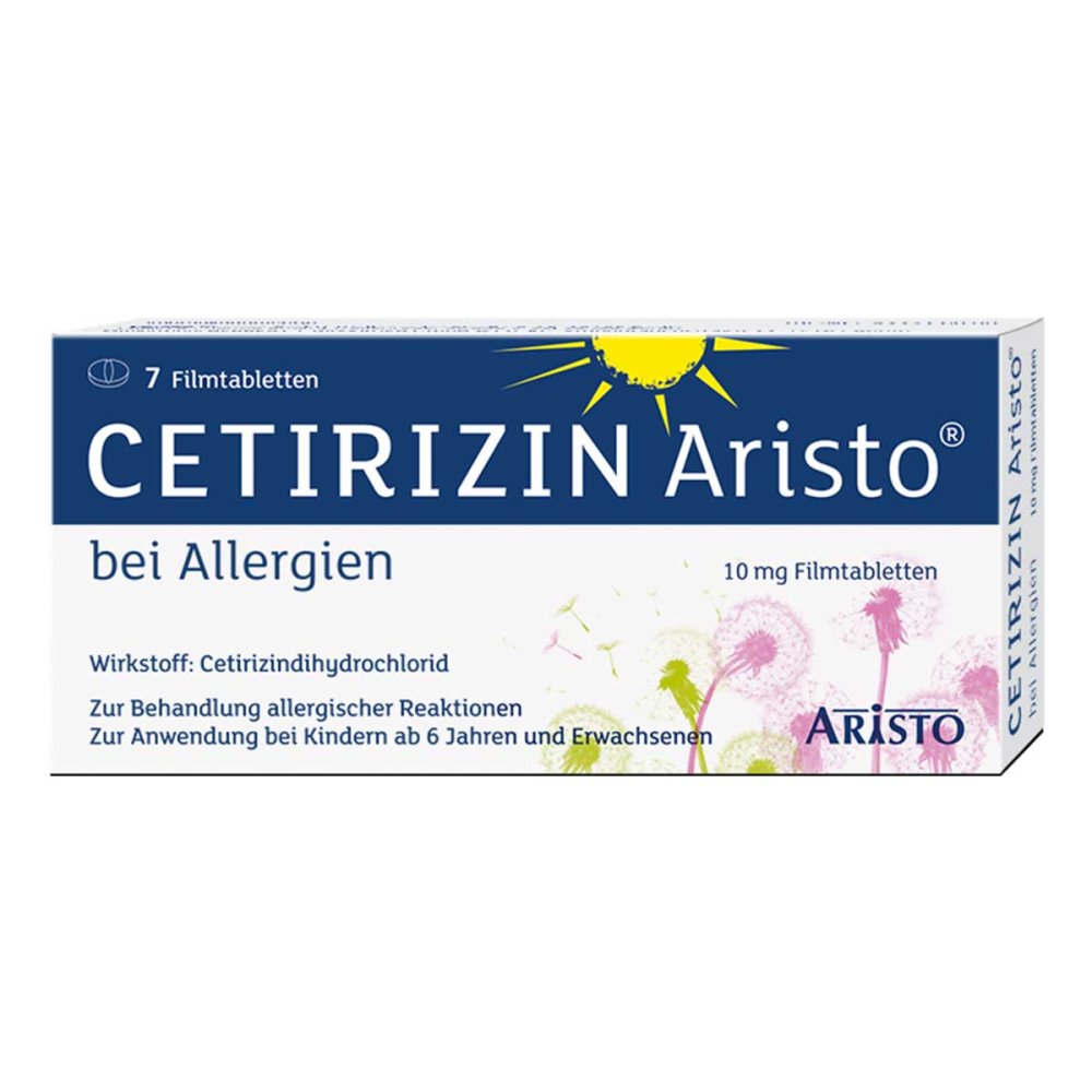 Cetirizin Aristo bei Allergien 10mg 7 stk online günstig kaufen