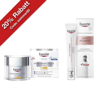 Eucerin Anti-Age Hyaluron-Filler Tag LSF 30 + Anti-Pigment Augen 50+15 ml von Beiersdorf AG Eucerin PZN 08102728