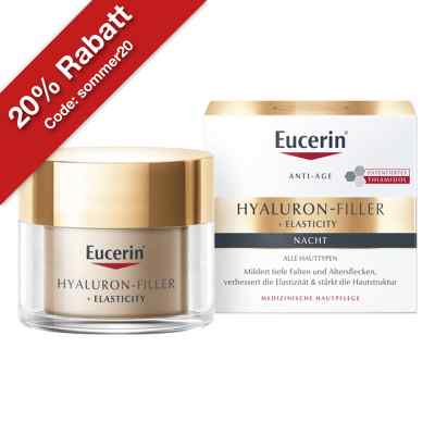Eucerin Anti-Age HYALURON-FILLER +ELASTICITY Nachtcreme 50 ml von Beiersdorf AG Eucerin PZN 11652964