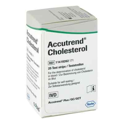 Accutrend Cholesterol Teststreifen 25 stk von Roche Diagnostics Deutschland GmbH PZN 04653182
