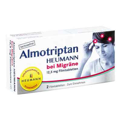 Almotriptan Heumann bei Migräne 12,5mg 2 stk von HEUMANN PHARMA GmbH & Co. Generica KG PZN 10750044