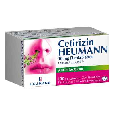 Cetirizin Heumann 10mg 100 stk von HEUMANN PHARMA GmbH & Co. Generica KG PZN 02075479