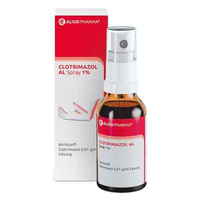 Clotrimazol AL Spray 1% bei Fußpilz 30 ml von ALIUD Pharma GmbH PZN 03753705