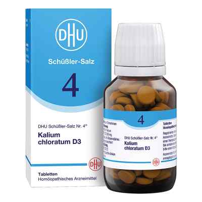 DHU Schüßler-Salz Nummer 4 Kalium chloratum D3 Tabletten 200 stk von DHU-Arzneimittel GmbH & Co. KG PZN 02580527
