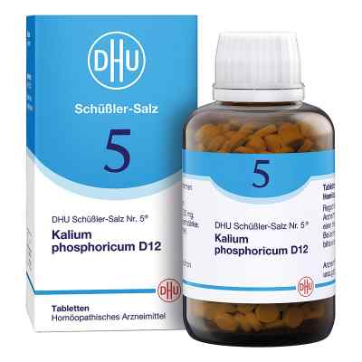 DHU Schüßler-Salz Nummer 5 Kalium phosphoricum D12 Tabletten 900 stk von DHU-Arzneimittel GmbH & Co. KG PZN 18182616