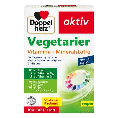 Doppelherz Vegetarier Vitamine + Mineralstoffe 100 stk von Queisser Pharma GmbH & Co. KG PZN 16902532