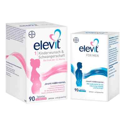 Elevit Kinderwunsch-Set: Elevit FOR MEN + Elevit 1 2x90 stk von Bayer Vital GmbH PZN 08101722