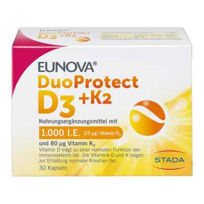 Eunova DuoProtect Vitamin D3+K2 1000IE/80UG 30 stk von STADA Consumer Health Deutschland GmbH PZN 13360622