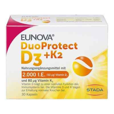 EUNOVA DuoProtect Vitamin D3+K2 2000IE/80UG 30 stk von STADA Consumer Health Deutschland GmbH PZN 14133532