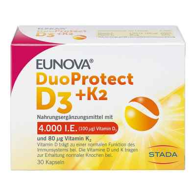 Eunova DuoProtect Vitamin D3+K2 4000IE/80UG 30 stk von STADA Consumer Health Deutschland GmbH PZN 14133555