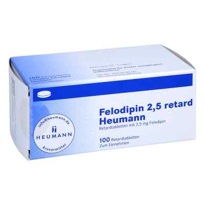 Felodipin 2,5 retard Heumann 100 stk von HEUMANN PHARMA GmbH & Co. Generica KG PZN 01406201