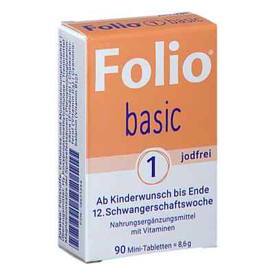 Folio 1 Basic Jodfrei Filmtabletten 90 stk von SteriPharm Pharmazeutische Produkte GmbH & Co. KG PZN 18671344