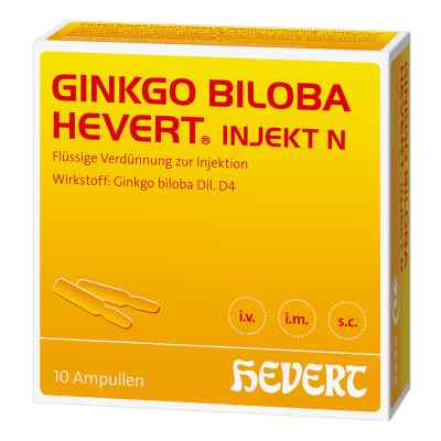 Ginkgo Biloba Hevert Injekt N Ampullen 10 stk von Hevert-Arzneimittel GmbH & Co. KG PZN 18092853