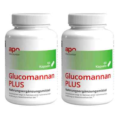 Glucomannan PLUS Sättigungskapseln von apodiscounter 2x60 stk von IQ Supplements GmbH PZN 08102754
