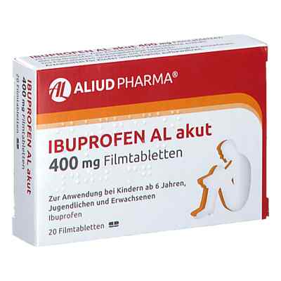 Ibuprofen AL akut 400mg 20 stk von ALIUD Pharma GmbH PZN 05020875