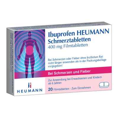 Ibuprofen Heumann Schmerztabletten 400mg 20 stk von HEUMANN PHARMA GmbH & Co. Generica KG PZN 00040554