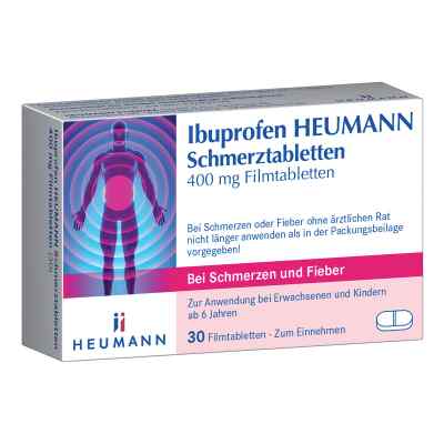 Ibuprofen Heumann Schmerztabletten 400mg 30 stk von HEUMANN PHARMA GmbH & Co. Generica KG PZN 10201099