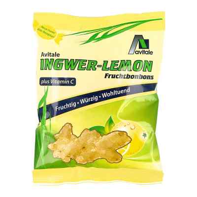 Ingwer Lemon Fruchtbonbons + Vitamin C 75 g von Avitale GmbH PZN 06845661
