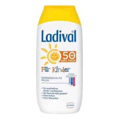 Ladival Kinder Sonnenmilch ohne Octocrylen LSF50+ 200 ml von STADA Consumer Health Deutschlan PZN 03518648