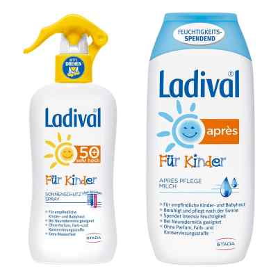 Ladival Kinder Sonnenspray Sonnenschutz LSF 50+ und Apres Milch   2x200 ml von STADA Consumer Health Deutschland GmbH PZN 08100928
