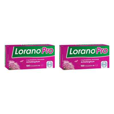 Lorano® Pro 5 mg - Allergietabletten für Deinen Heuschnupfen 2 x100 stk von Hexal AG PZN 08102673
