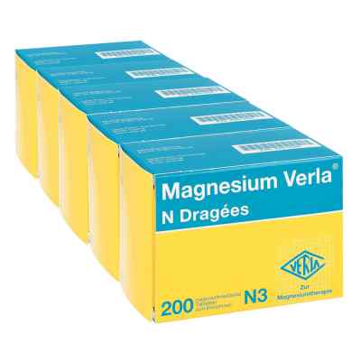Magnesium Verla N Dragees 5X200 stk von Verla-Pharm Arzneimittel GmbH & Co. KG PZN 08100296