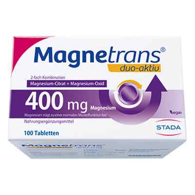 Magnetrans duo-aktiv 400 mg Tabletten Magnesium 100 stk von STADA Consumer Health Deutschland GmbH PZN 14367572