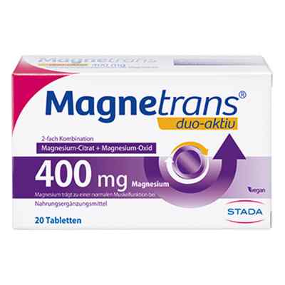 Magnetrans duo-aktiv 400 mg Tabletten Magnesium 20 stk von STADA Consumer Health Deutschland GmbH PZN 14367543