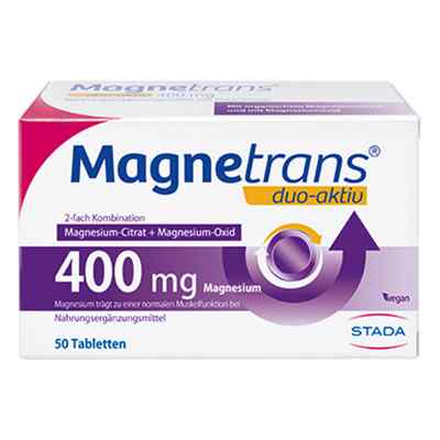 Magnetrans duo-aktiv 400 mg Tabletten Magnesium 50 stk von STADA Consumer Health Deutschland GmbH PZN 14367566