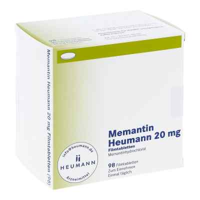 Memantin Heumann 20 mg Filmtabletten 98 stk von HEUMANN PHARMA GmbH & Co. Generica KG PZN 09759175
