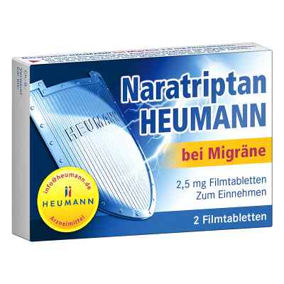 Naratriptan Heumann bei Migräne 2,5mg 2 stk von HEUMANN PHARMA GmbH & Co. Generica KG PZN 09542263