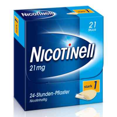 Nicotinell 21mg/24-Stunden-Nikotinpflaster, Stark (1) 21 stk von GlaxoSmithKline Consumer Healthcare PZN 00110088
