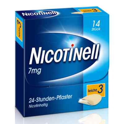 Nicotinell 7mg/24-Stunden-Nikotinpflaster, Leicht (3) 14 stk von GlaxoSmithKline Consumer Healthcare PZN 03764519