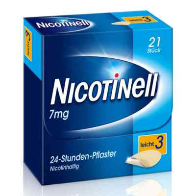 Nicotinell 7mg/24-Stunden-Nikotinpflaster, Leicht (3) 21 stk von GlaxoSmithKline Consumer Healthcare PZN 00110065